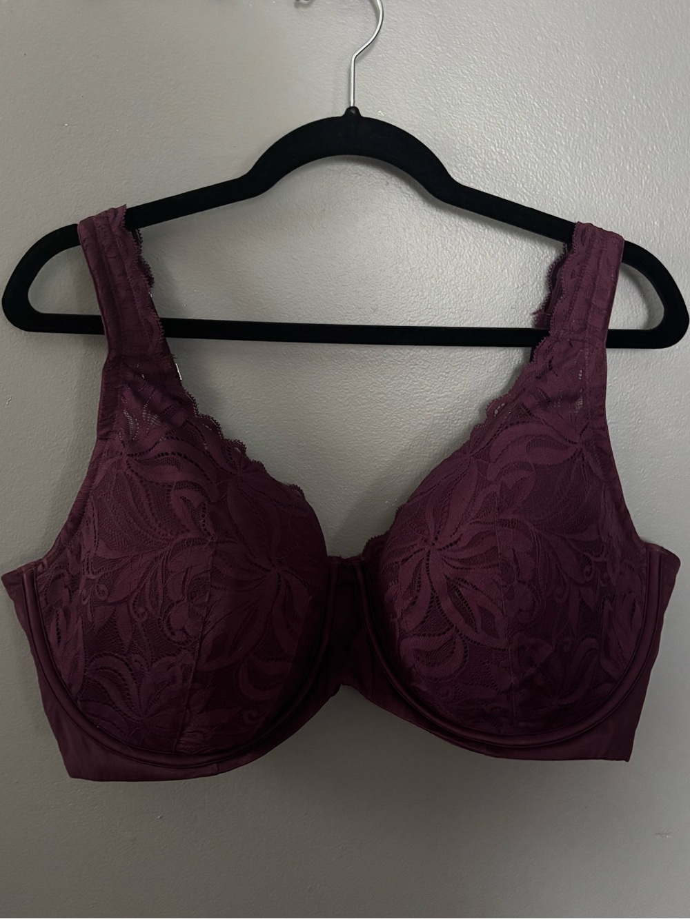 Bette Lace Contour Underwire Bra - Plum